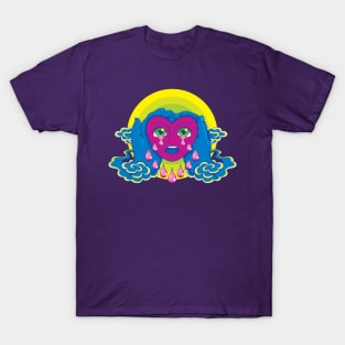 God holding a crying purple heart T-Shirt